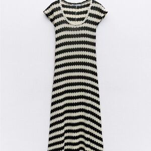 Zara Striped Rustic Knit Dress